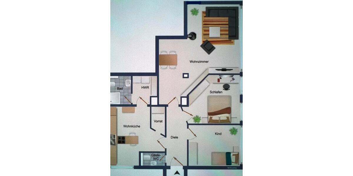 Erdgeschoßwohnung Mönchengladbach Nord - 3 Zimmer, 98 m&sup2;, 299.000&euro; | Angebot:26001594