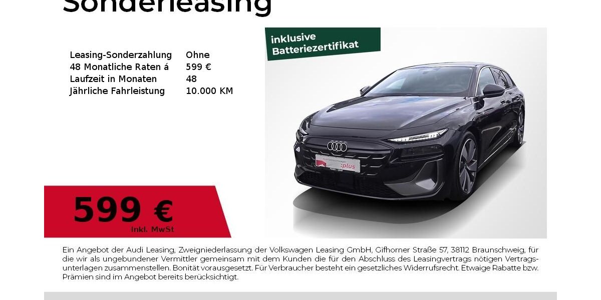 Audi A6 e-tron 7.855 km 68.880 &euro; Erlangen 91058