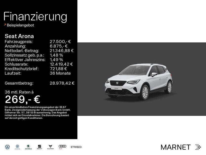 Seat Arona 3.500 km 27.500 € Königstein/Ts. 61462