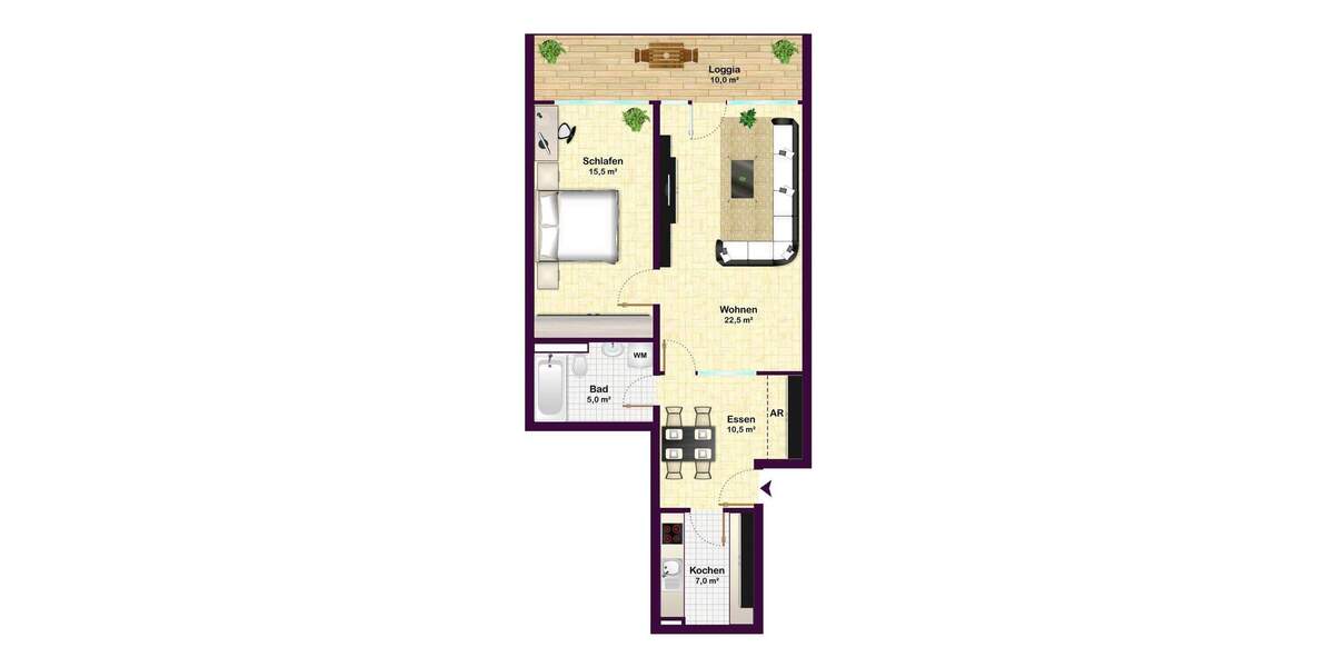 Etagenwohnung Neufahrn bei Freising Neufahrn - 2 Zimmer, 66 m&sup2;, 320.000&euro; | Angebot:25699112