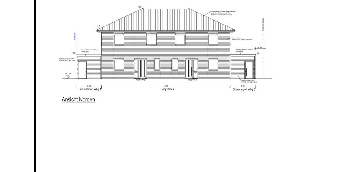 Neubau Doppelhaushälfte mit Carport 4 zimmer