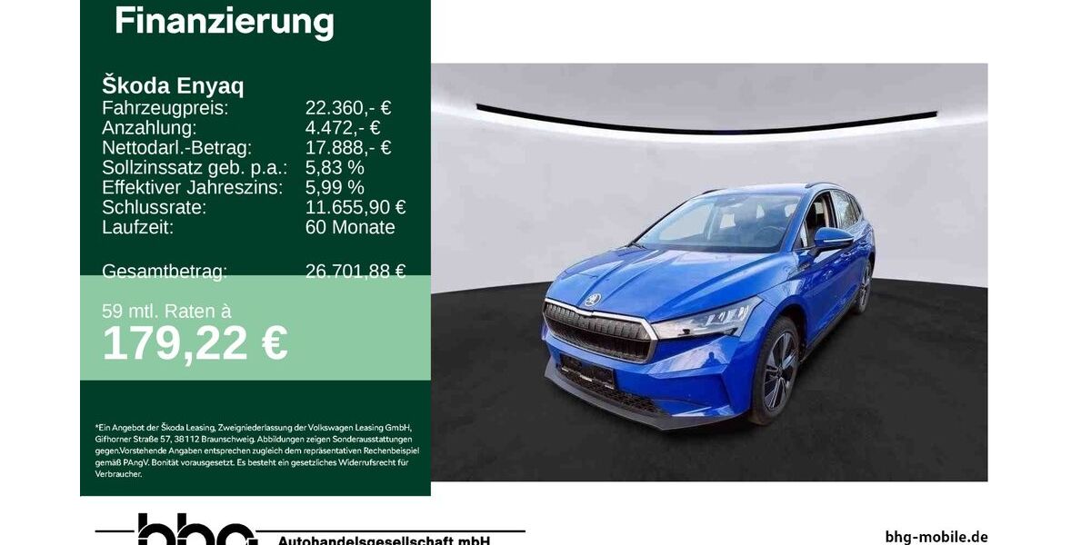Skoda Enyaq 44.592 km 22.360 &euro; Freudenstadt 72250