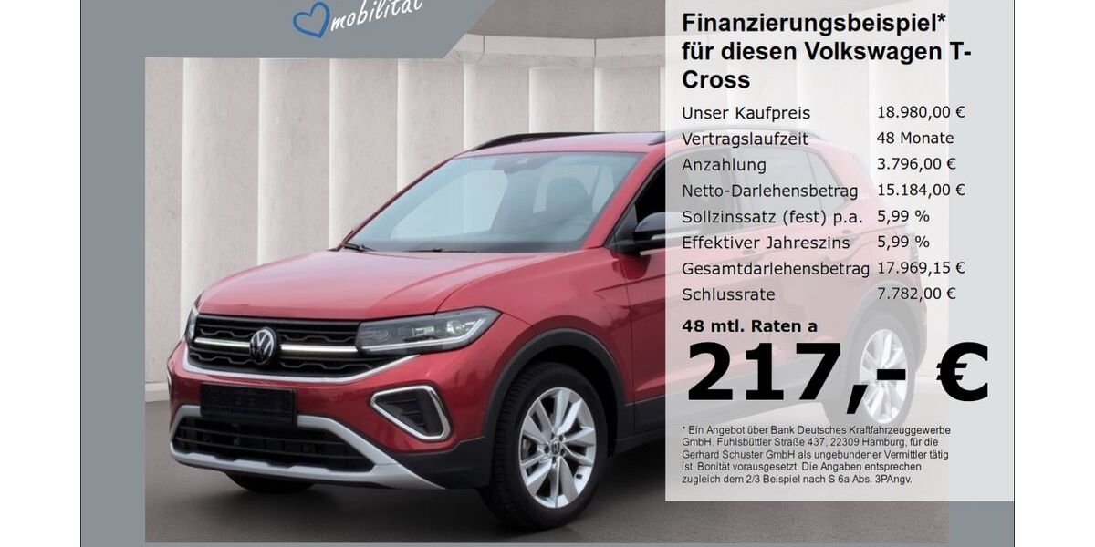 VW T-Cross 12.525 km 18.980 &euro; Ruhstorf 94099