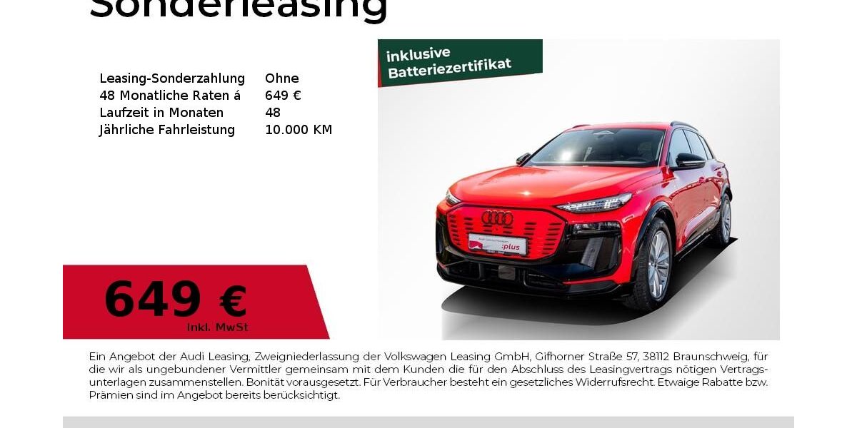 Audi Q6 e-tron 16.951 km 63.440 &euro; Magdeburg 39126