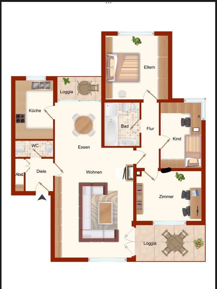 Erdgeschoßwohnung zu vermieten