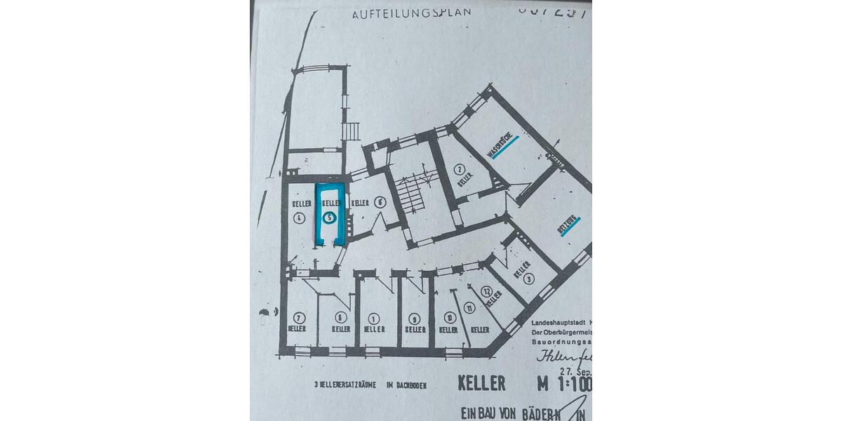 Etagenwohnung Kiel Südfriedhof - 2 Zimmer, 55 m&sup2;, 195.000&euro; | Angebot:27157516