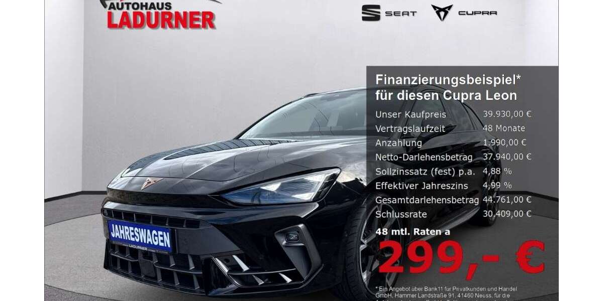 Cupra Leon 12.600 km 39.930 &euro; Tuttlingen 78532