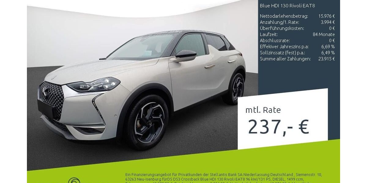 DS Automobiles DS3 Crossback 66.553 km 18.840 &euro; Bocholt 46395