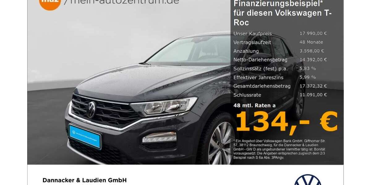 VW T-Roc 51.313 km 17.990 &euro; Lüneburg 21337