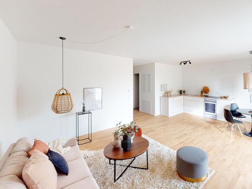 Sonnige 2-Zimmer-Neubauwohnung mit Terrasse zimmer
