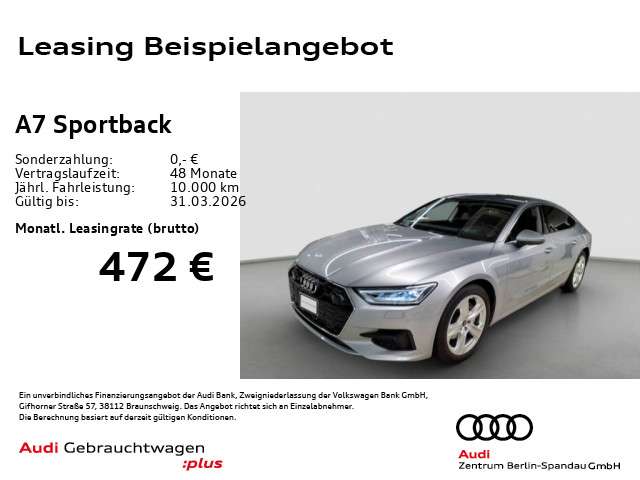 Audi A7 18.498 km 48.558 &euro; Berlin 13581