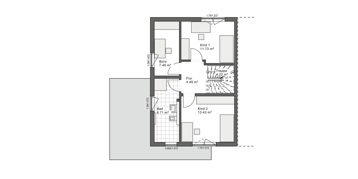 Doppelhaushälfte Herford Falkendiek - 4 Zimmer, 140 m&sup2;, 1.600&euro; | Angebot:26395168