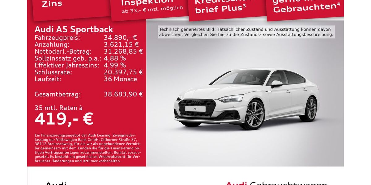 Audi A5 42.426 km 34.890 &euro; Dresden 01067
