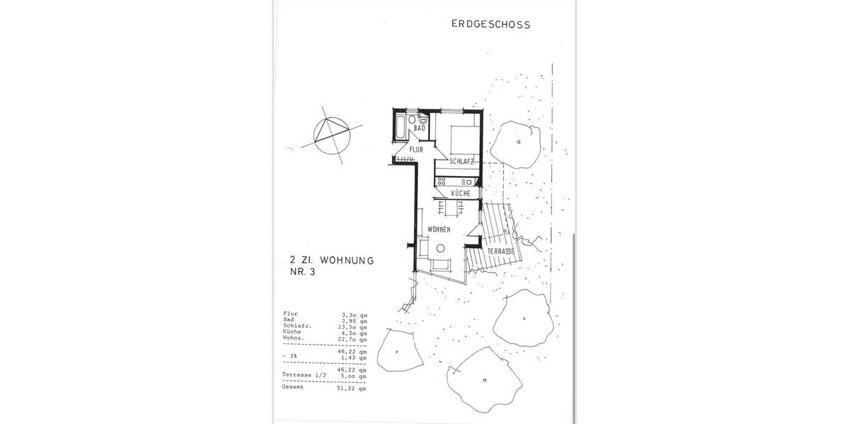 Terrassenwohnung Dresden Leuben - 2 Zimmer, 53 m&sup2;, 175.000&euro; | Angebot:26424897