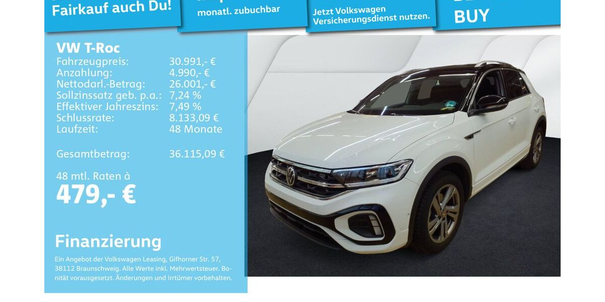 VW T-Roc 25.447 km 30.991 &euro; Mannheim 68309