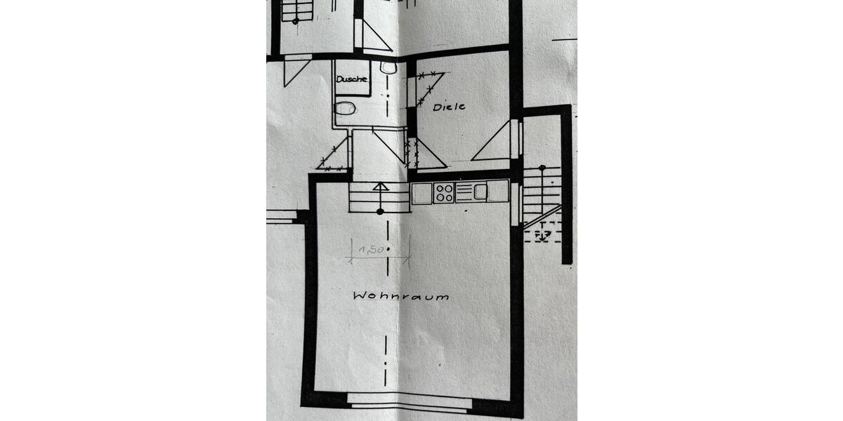 Etagenwohnung Ibbenbüren - 1 Zimmer, 53 m&sup2;, 480&euro; | Angebot:26040063