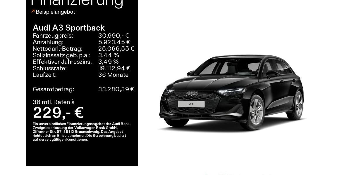 Audi A3 24.442 km 30.990 &euro; Haßfurt 97437