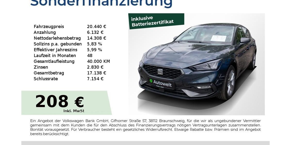 Seat Leon 30.850 km 20.440 &euro; Nürnberg 90431