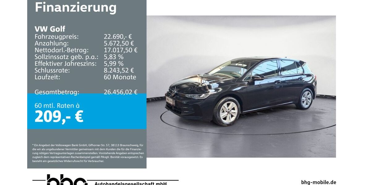 VW Golf 17.049 km 22.690 &euro; Ettlingen 76275
