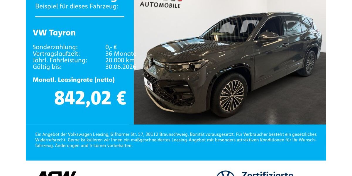 VW Tayron 9.900 km 56.790 &euro; Neckarsulm 74172