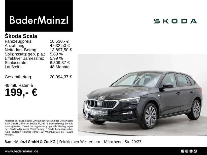 Skoda Scala 49.956 km 18.530 € Feldkirchen - Westerham 83620