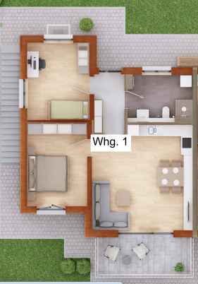 Erdgeschoßwohnung Regen - 3 Zimmer, 72 m&sup2;, 755&euro; | Angebot:25102134