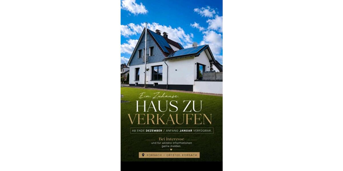 Einfamilienhaus Korbach - 5 Zimmer, 110 m&sup2;, 280.000&euro; | Angebot:27119479