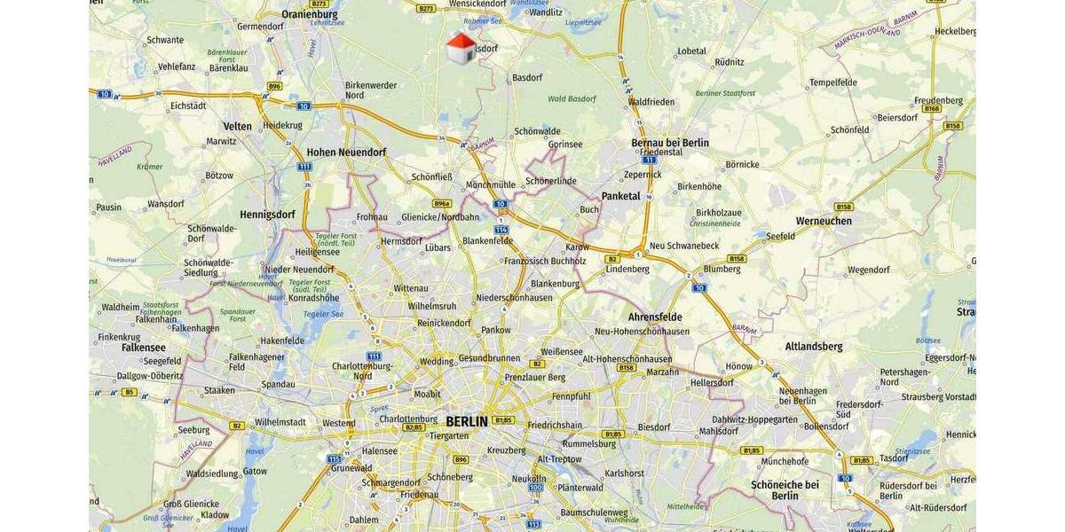 Bungalow, unterkellert, in Zühlsdorf bei Oranienburg 3 zimmer