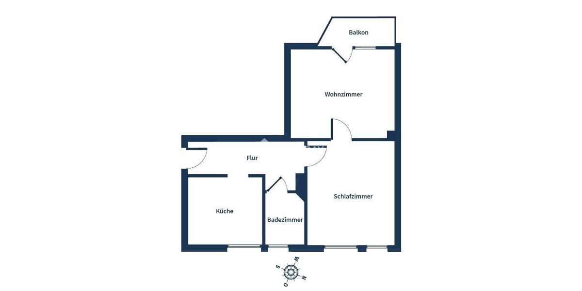 Etagenwohnung Delmenhorst Düsternort - 2 Zimmer, 43 m&sup2;, 72.000&euro; | Angebot:24670321
