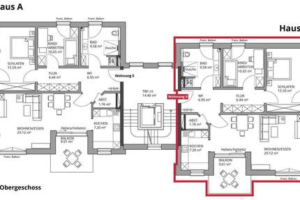 Wohnung Neunburg v.W. - 3 Zimmer, 92 m&sup2;, 848&euro; | Angebot:27284584
