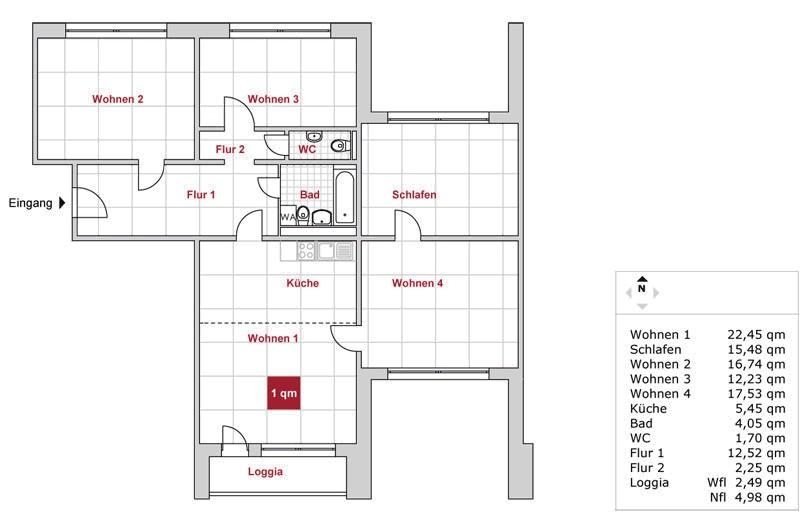 Familien sind in dieser Wohnung herzlich willkommen! 5 zimmer