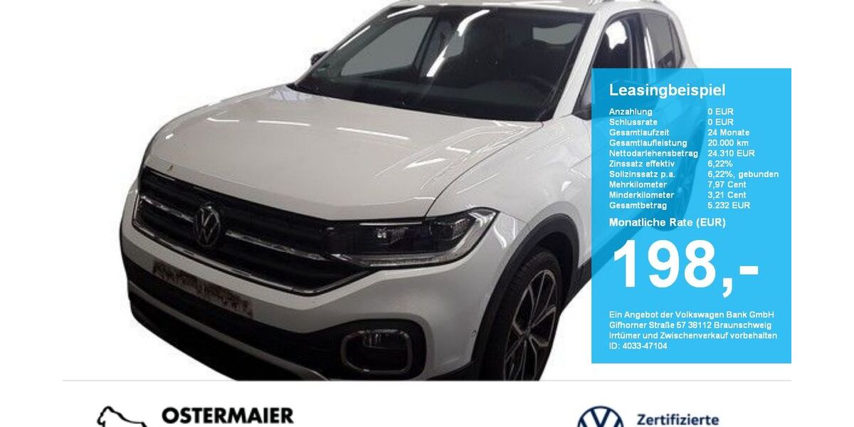VW T-Cross 23.610 km 24.310 &euro; Vilsbiburg 84137