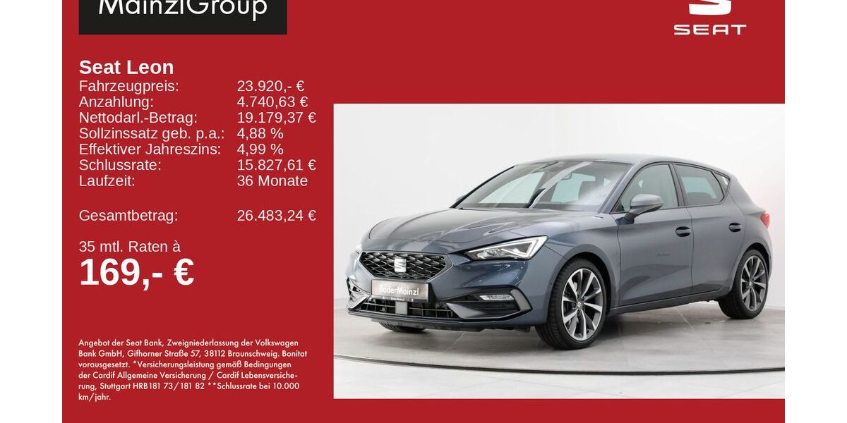 Seat Leon 28.900 km 23.920 &euro; Feldkirchen/Westerham 83620