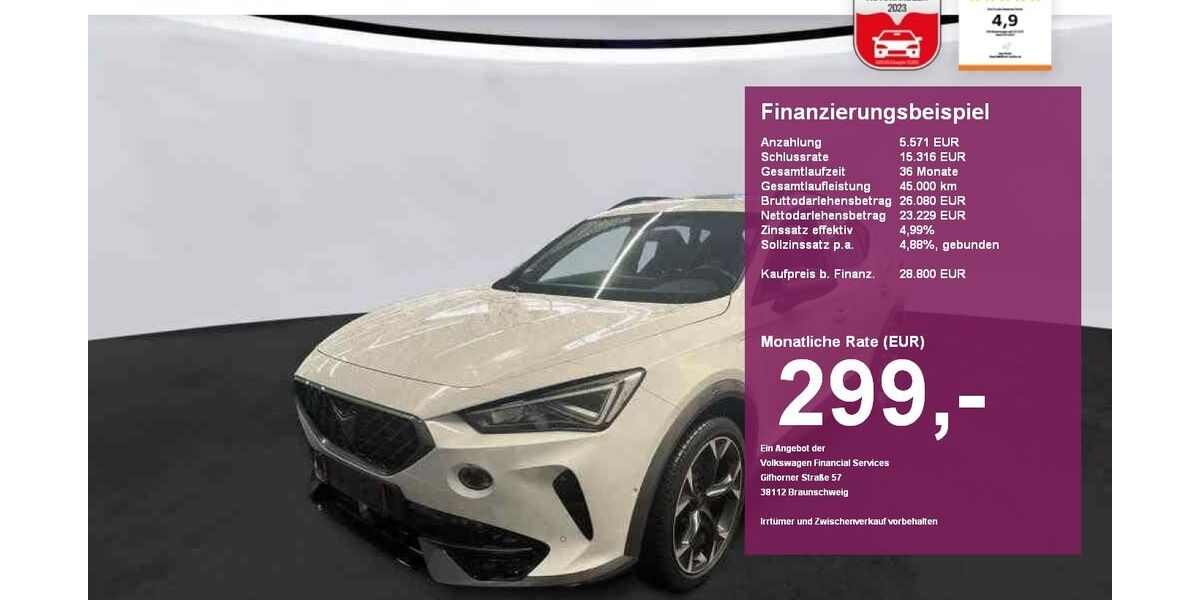 Cupra Formentor 17.300 km 28.800 &euro; Albbruck 79774