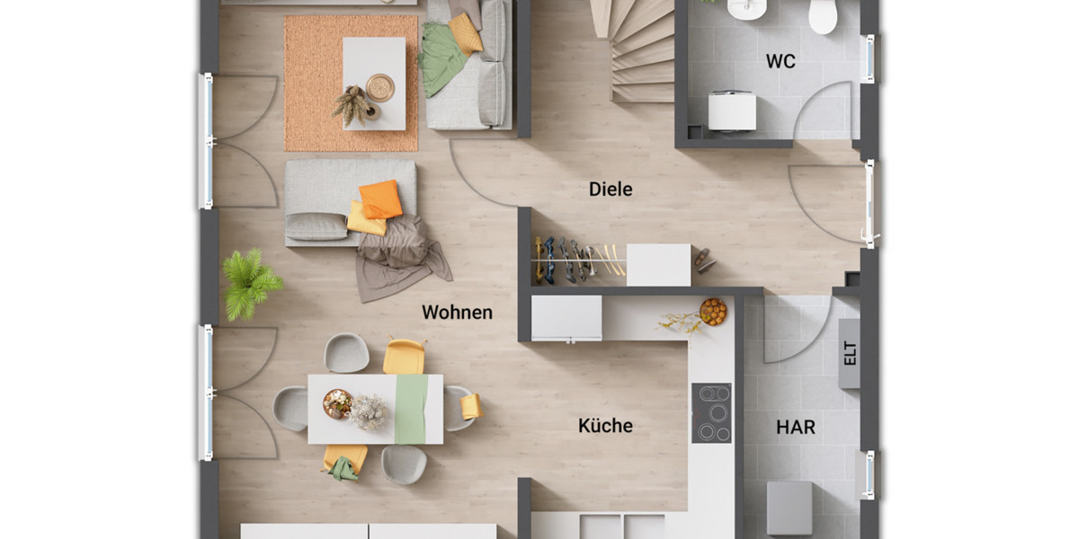 Einfamilienhaus Edemissen Wipshausen - 4 Zimmer, 109 m&sup2;, 294.350&euro; | Angebot:25644864