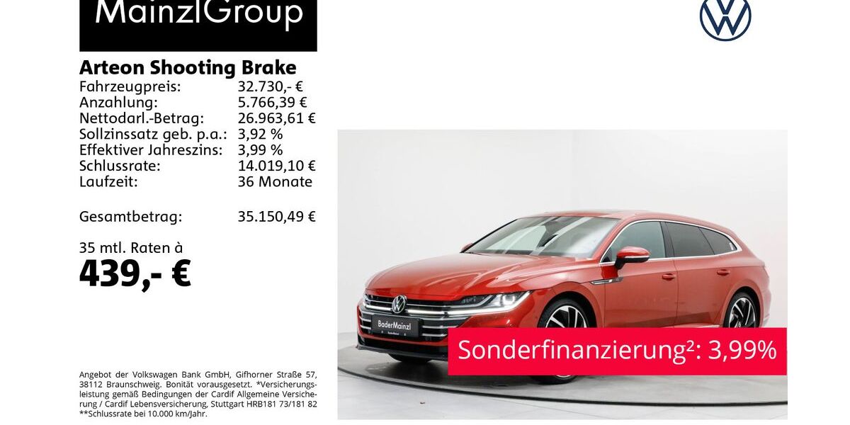 VW Arteon 70.000 km 30.960 &euro; Feldkirchen/Westerham 83620