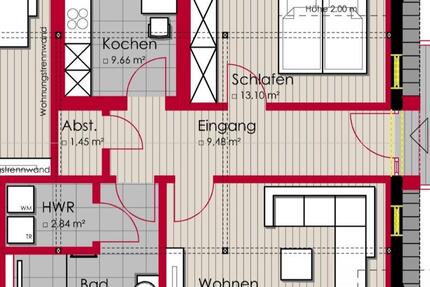 Helle 2-Zimmer Wohnung - Erstbezug!
