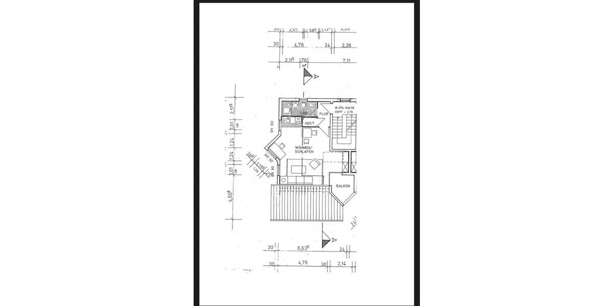 Etagenwohnung Siegen Weidenau - 1 Zimmer, 47 m&sup2;, 620&euro; | Angebot:26310455