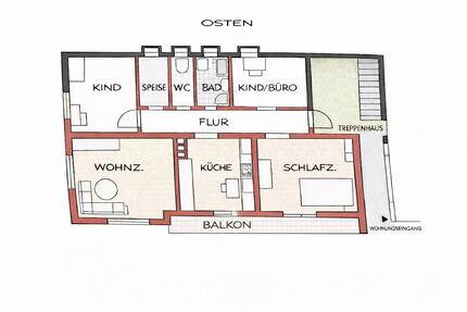 Wohnung Schönberg - 4 Zimmer, 97 m&sup2;, 700&euro; | Angebot:25497541