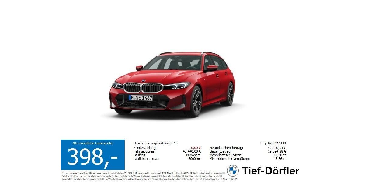 BMW 320 8.450 km 42.440 &euro; Marktsteft 97342