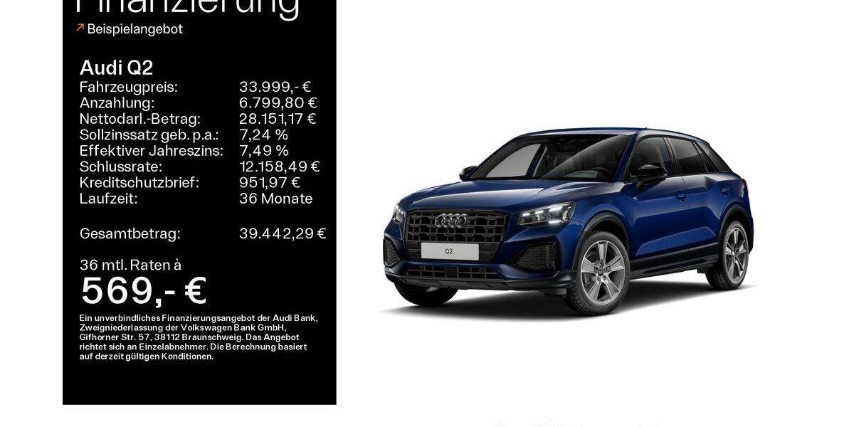 Audi Q2 9.400 km 33.999 &euro; Mühlheim 63165