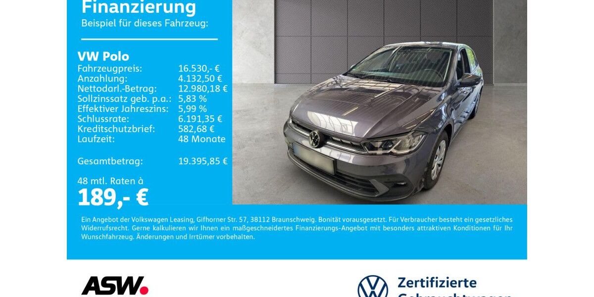 VW Polo 20.700 km 16.530 &euro; Neckarsulm 74172