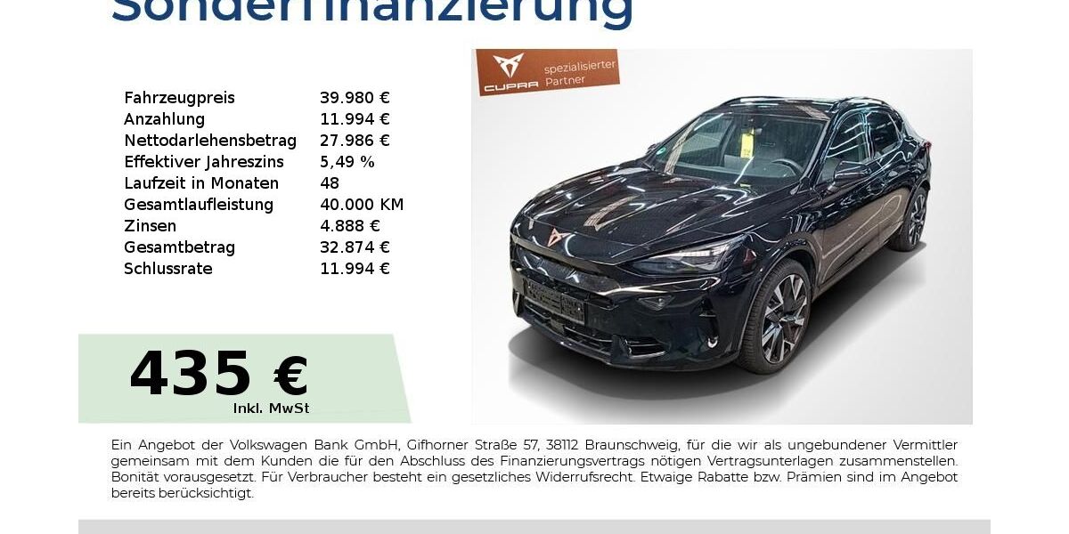 Cupra Formentor 9.990 km 39.980 &euro; Nürnberg 90441
