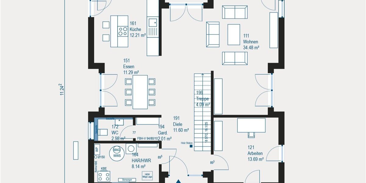 Inklusive Grundstück und freie Planung - KfW40-QNG möglich - Rufen Sie uns gerne an ! - Villa Eichfeld Eichfeld | Angebot:27312077