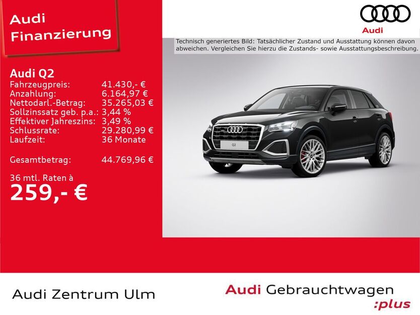 Audi Q2 6.270 km 41.430 € Ulm 89073