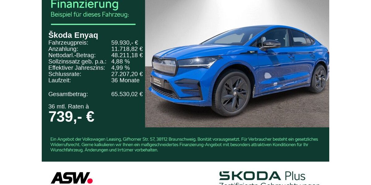 Skoda Enyaq 14.990 km 49.990 &euro; Bad Rappenau 74906
