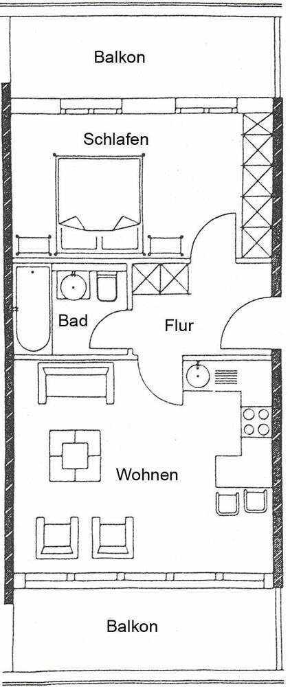 Dachgeschoss-Traum in Zentrumsnähe...2 große Balkone!