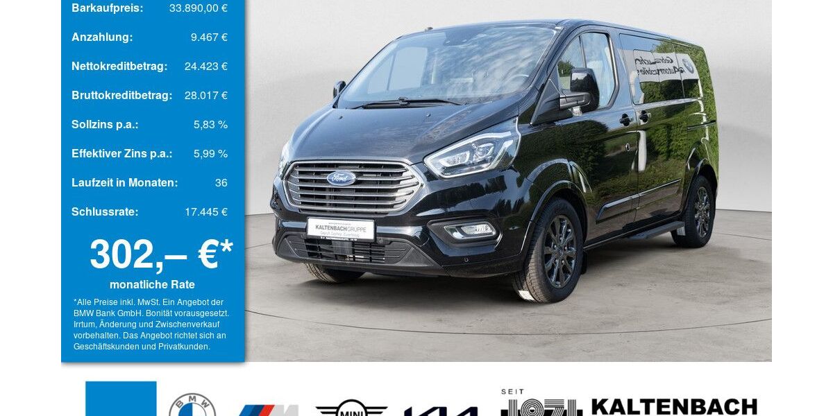 Ford Tourneo Custom 26.000 km 33.890 &euro; Waldbröl 51545