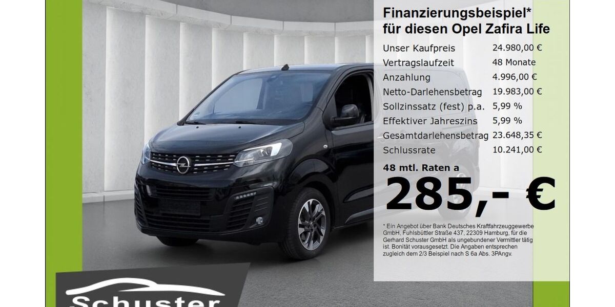 Opel Zafira Life 155.004 km 24.280 &euro; Ruhstorf 94099