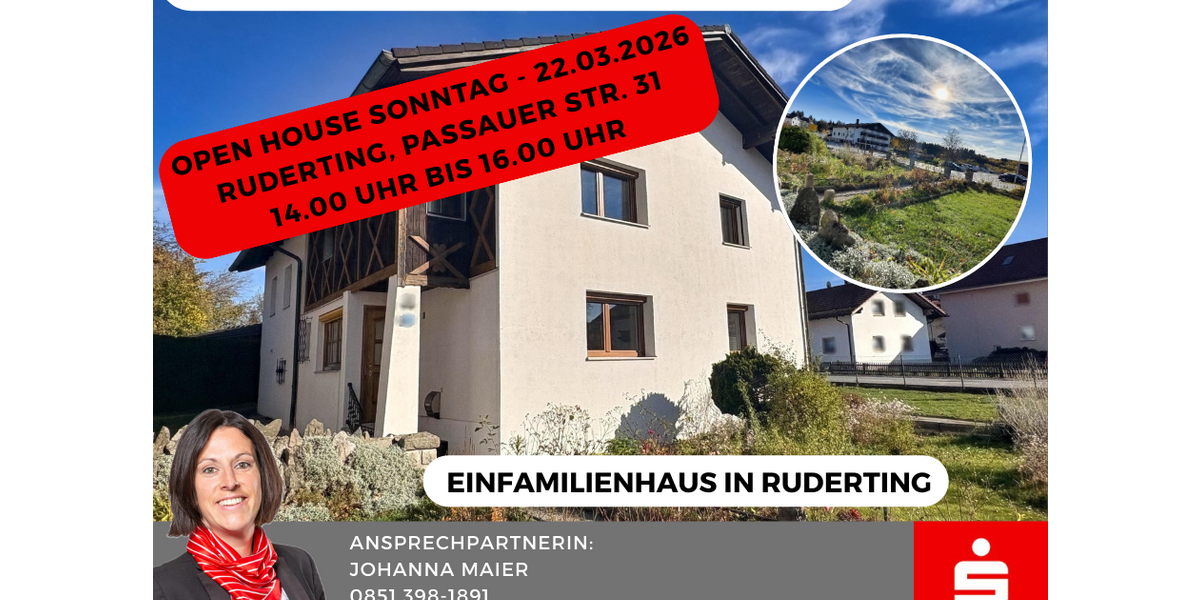 Einfamilienhaus Ruderting - 8 Zimmer, 149 m&sup2;, 349.000&euro; | Angebot:25198586